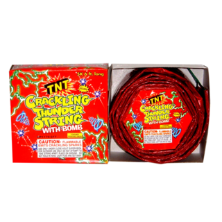 CRACKLING THUNDER STRING Firework Novelty Sparkler Crackling Thunder String