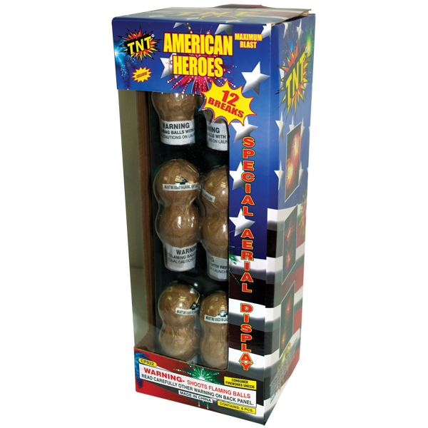 AMERICAN HEROES Firework Reloadable American Heroes