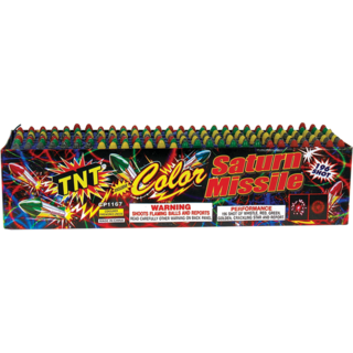 Color Saturn Missile - 196 Shot Firework Aerial Finale Color Saturn Missile 196 Shot
