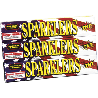 # 8 GOLD SPARKLER U.S. FLAG Firework Novelty Sparkler # 8 Gold Sparkler U.S. Flag