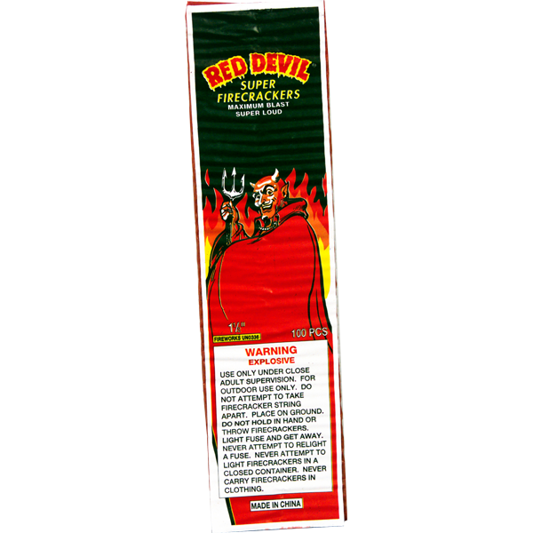 RED DEVIL 100 STRIP Firework Firecracker Red Devil 100 Strip