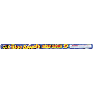 5 BALL BLUE ANGELS Firework Roman Candle 5 Ball Blue Angels