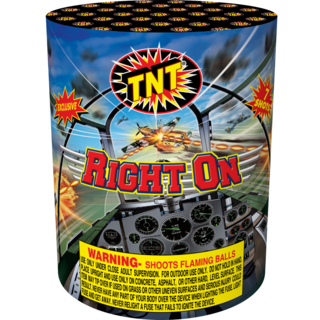 Right On Firework Aerial Finale Right On
