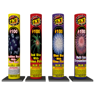 #100 ASSORTED Firework Reloadable #100 Assorted