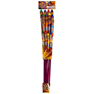 RED DEVIL 12 ASSORTED ROCKETS Firework Supercenter Red Devil 12 Assorted Rockets